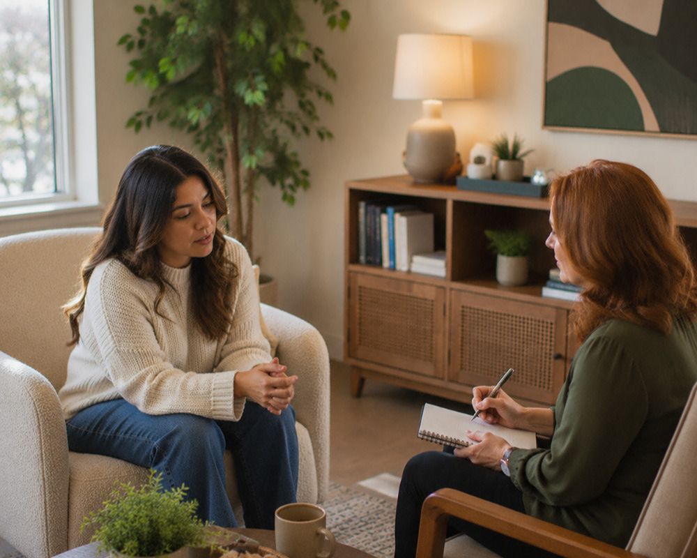 Anxiety counseling in Rockwall Texas helping parents manage stress, worry, and emotional overwhelm.
