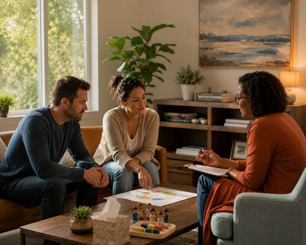 Marriage counseling in Rockwall Texas helping couples navigate parenting disagreements and family stress.