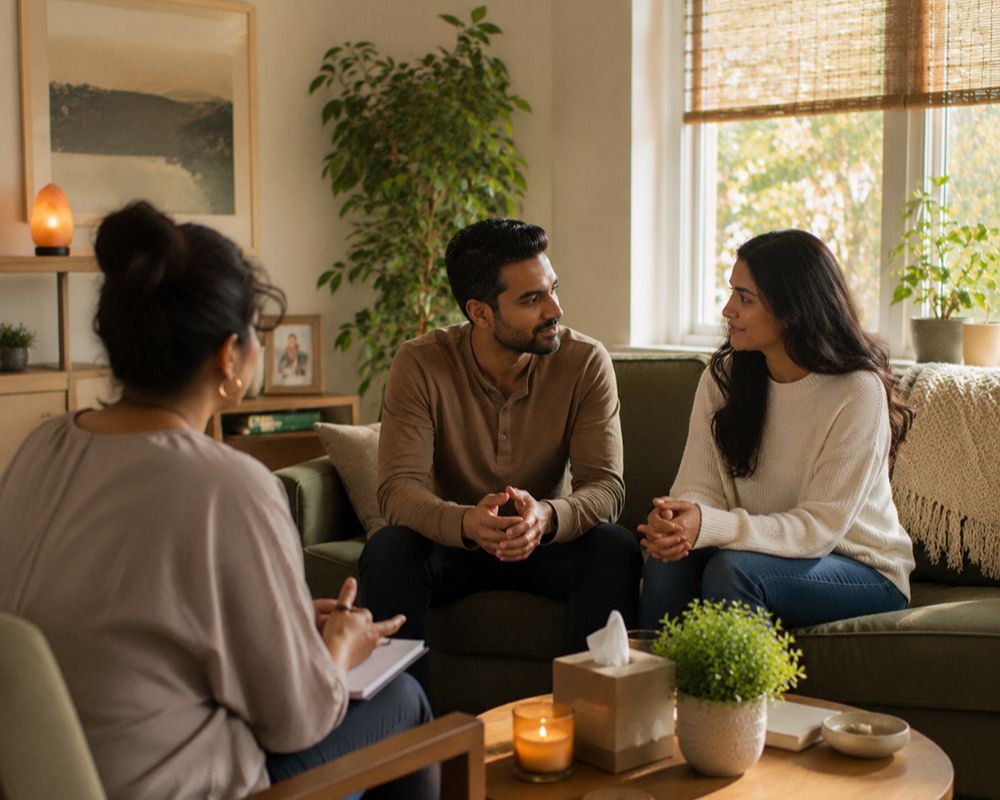 Relationship counseling in Rockwall Texas helping couples reconnect after emotional distance and disconnection.