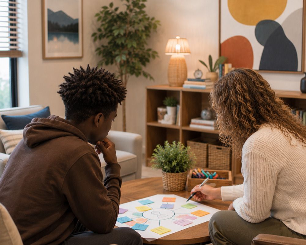 Teen counseling in Rockwall Texas supporting confidence, self-esteem, and identity development.
