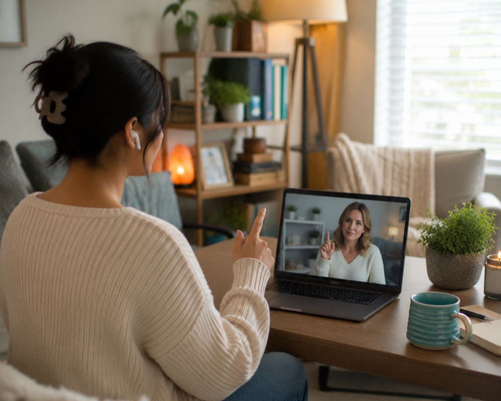 Virtual EMDR therapy across Texas providing secure telehealth trauma counseling and PTSD treatment.