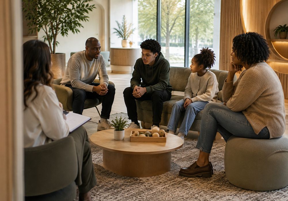 Autism family counseling session in Rockwall TX