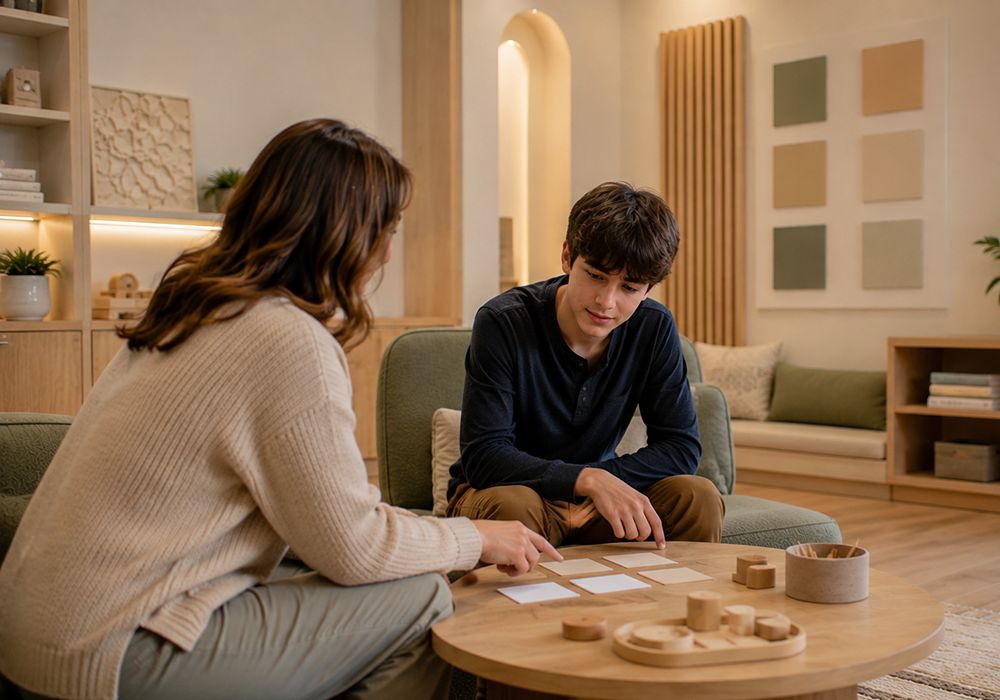 Autism spectrum counseling session in Rockwall TX