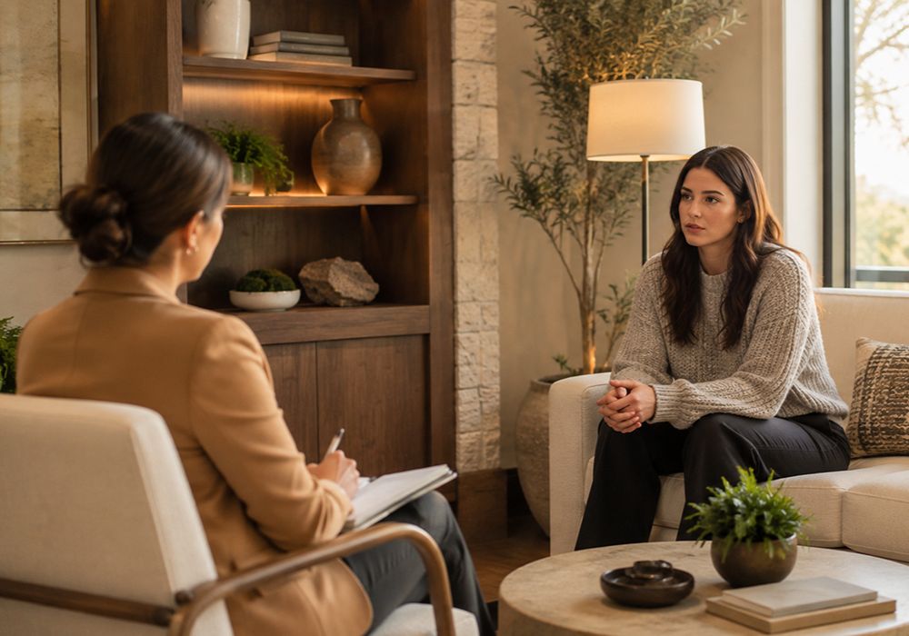 Depression therapy session with a licensed counselor in Rockwall TX