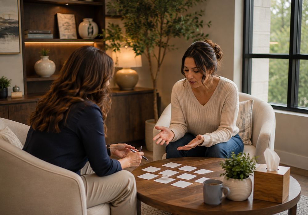 Loss counseling session focused on coping strategies in Dallas TX